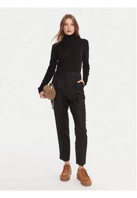 Weekend Max Mara Spodnie materiałowe Caldaia 2525136152 Czarny Regular Fit. Kolor: czarny. Materiał: wełna #4