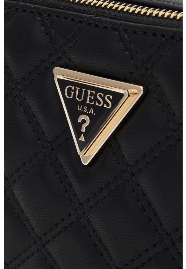 Guess - GUESS Czarna damska torebka Giully II. Kolor: czarny. Materiał: skórzane. Styl: elegancki, casual