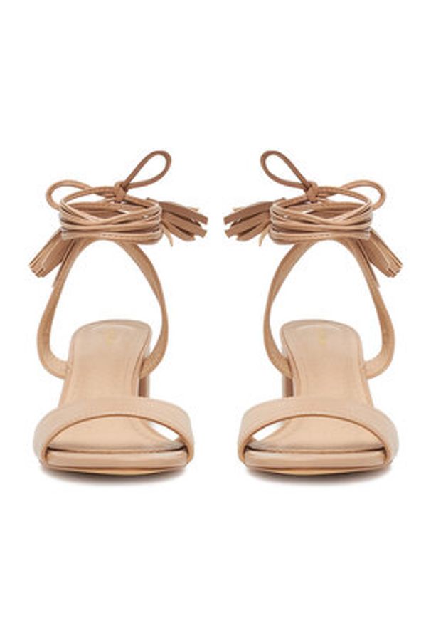 DeeZee Sandały F1356112-1 Beżowy. Kolor: beżowy. Materiał: materiał