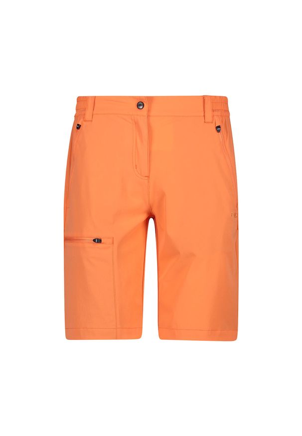 Damskie szorty bermudzkie CMP. Kolor: pomarańczowy. Sport: turystyka piesza
