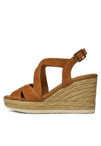 Geox Espadryle D Ponza D35GVC 00021 C6001 Brązowy. Kolor: brązowy. Materiał: zamsz, skóra #5