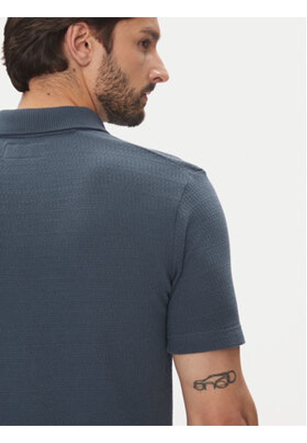 Marc O'Polo Polo 524 3021 53176 Niebieski Regular Fit. Typ kołnierza: polo. Kolor: niebieski. Materiał: bawełna