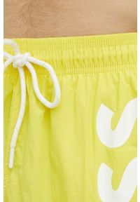 BOSS szorty kąpielowe kolor żółty. Kolor: żółty. Materiał: materiał #3