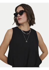 only - ONLY Top Aris 15364287 Czarny Loose Fit. Kolor: czarny. Materiał: wiskoza #7