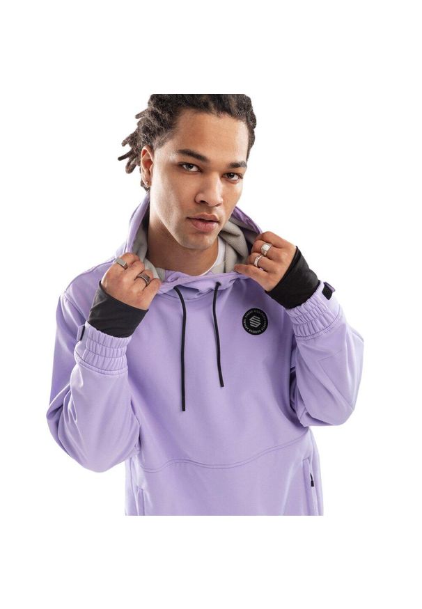 SIROKO - Kurtka lifestyle męska W1 Snowy LF. Kolor: niebieski. Materiał: materiał, softshell