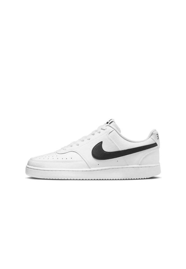 Buty męskie sportowe do chodzenia Nike COURT VISION LO NN. Kolor: czarny, biały, wielokolorowy. Materiał: syntetyk, tkanina, materiał. Szerokość cholewki: normalna. Model: Nike Court. Sport: turystyka piesza
