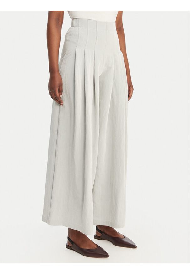 Eleh Spodnie palazzo SS260093 Błękitny Wide Leg. Kolor: niebieski. Materiał: syntetyk