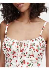 Guess Top W6YH97 W4497 Biały Regular Fit. Kolor: biały. Materiał: bawełna #4
