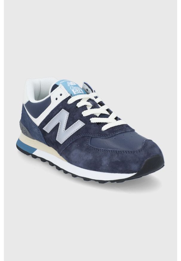 New Balance buty ML574TE kolor granatowy. Nosek buta: okrągły. Zapięcie: sznurówki. Kolor: niebieski. Materiał: guma. Model: New Balance 574