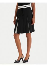 Karl Lagerfeld - KARL LAGERFELD Spódnica mini B1W12005 Czarny Regular Fit. Kolor: czarny. Materiał: wełna #1