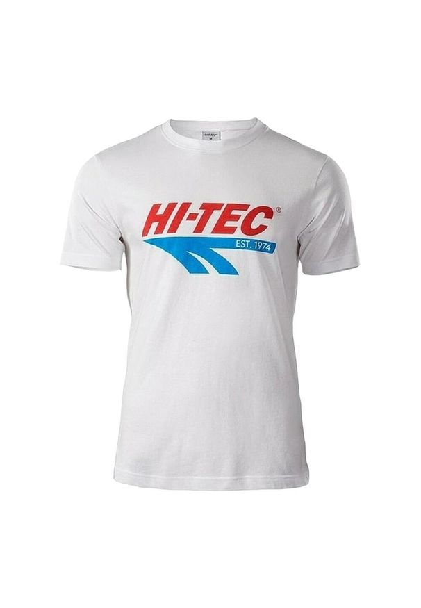 Hi-tec - T-shirt Męski Retro. Kolor: biały. Sport: turystyka piesza