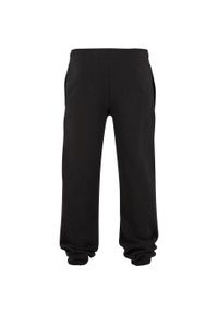 Urban Classics - Męskie Luźne Spodnie Dresowe Basic. Kolor: czarny. Materiał: dresówka. Długość: długie