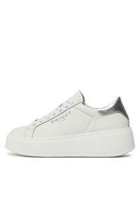 TwinSet - TWINSET Sneakersy 241TCP050 Biały. Kolor: biały. Materiał: skóra #3