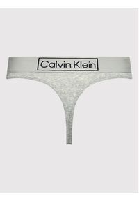 Calvin Klein Underwear Stringi 000QF6774E Szary. Kolor: szary. Materiał: bawełna