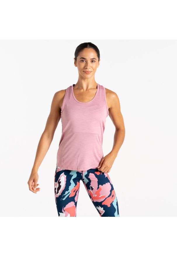 DARE 2B - Damska koszulka sportowa bez rękawów Modernize II. Kolor: fioletowy. Długość rękawa: bez rękawów. Sport: turystyka piesza