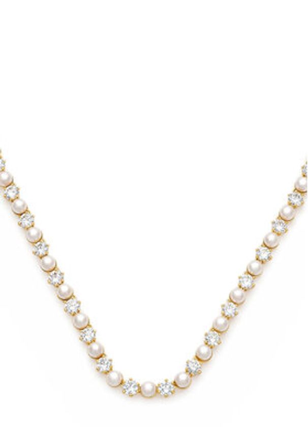 Swarovski Naszyjnik Matrix Tennis 5742039 Złoty. Materiał: złote. Kolor: złoty