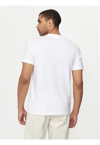 Calvin Klein T-Shirt Flock Logo K10K113118 Biały Regular Fit. Kolor: biały. Materiał: bawełna