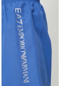 EA7 Emporio Armani szorty kąpielowe kolor niebieski. Kolor: niebieski. Materiał: materiał #2
