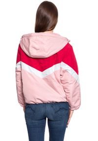 Wrangler - DAMSKA KURTKA WRANGLER COLOUR BLOCK JACKET BRIDAL ROSE W4N9WBP01. Kolor: różowy