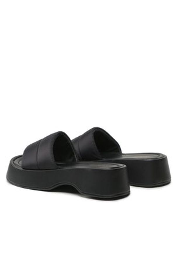 DeeZee Klapki Y8865-7A Czarny. Kolor: czarny. Materiał: materiał