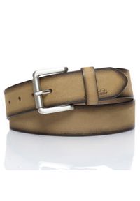 Tom Tailor - TOM TAILOR PASEK SKÓRZANY SOPO-TT376 561 40mm Ledergürtel RO2689. Materiał: skóra. Wzór: paski. Styl: klasyczny #1