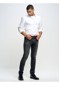 Big-Star - Spodnie jeans męskie dopasowane Martin 953. Okazja: na co dzień. Kolor: czarny. Styl: casual, elegancki