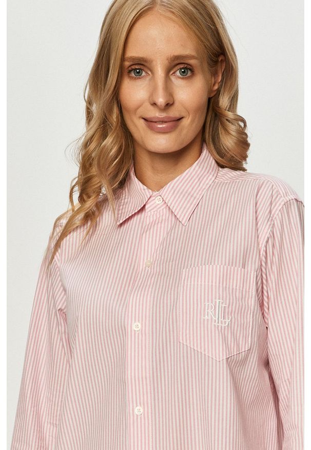 Lauren Ralph Lauren - Koszula nocna. Kolor: różowy. Długość: długie