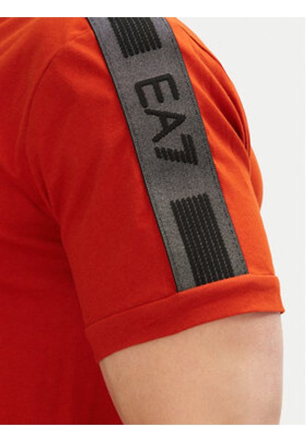 EA7 Emporio Armani Polo 7M000139 AF10375 U3012 Pomarańczowy Regular Fit. Typ kołnierza: polo. Kolor: pomarańczowy. Materiał: bawełna