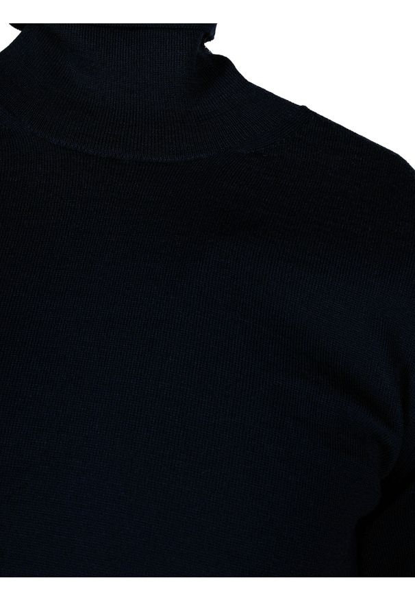 Takeshy Kurosawa Sweter | 83475 | Maglia D/Vita Calato Lana | Mężczyzna | Granatowy. Okazja: na co dzień. Typ kołnierza: golf. Kolor: niebieski. Materiał: akryl, wełna. Styl: casual