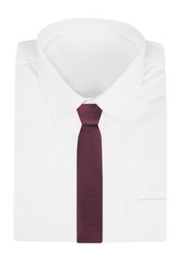 Krawat Męski - Angelo di Monti - Bordo, Drobna Faktura Materiału. Kolor: czerwony. Materiał: materiał. Styl: elegancki, wizytowy #2