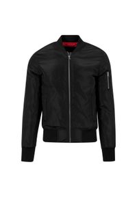 Urban Classics - Kurtka Bomberka Męska Jeden Kolor. Kolor: czarny. Sport: turystyka piesza