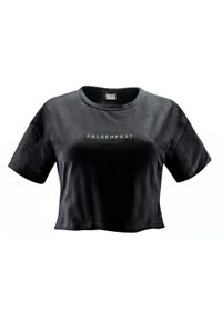 FELSENFEST - Crop-Top Damski Dont want your Beta. Okazja: na co dzień. Kolor: czarny. Materiał: bawełna, lycra. Wzór: nadruk. Sezon: lato. Styl: casual #1