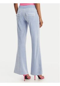 Juicy Couture Spodnie dresowe Layla JCSEBJ001 Błękitny Flared Leg. Kolor: niebieski. Materiał: syntetyk #4