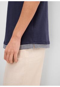 bonprix - Shirt 2 w 1, krótki rękaw, z bawełny organicznej. Kolor: niebieski. Materiał: bawełna. Długość rękawa: krótki rękaw. Długość: krótkie #2