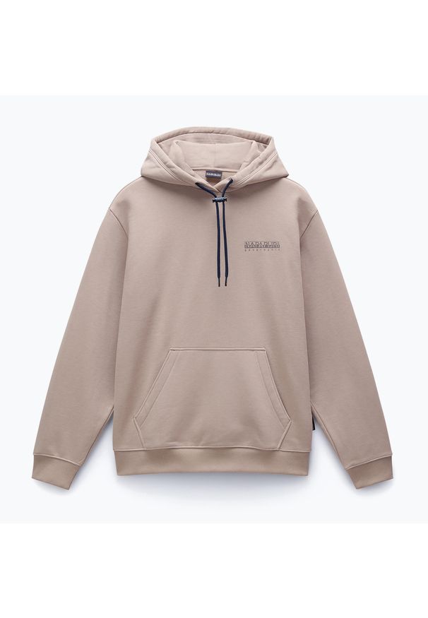 Bluza męska Napapijri B-Albula Hooded. Kolor: beżowy