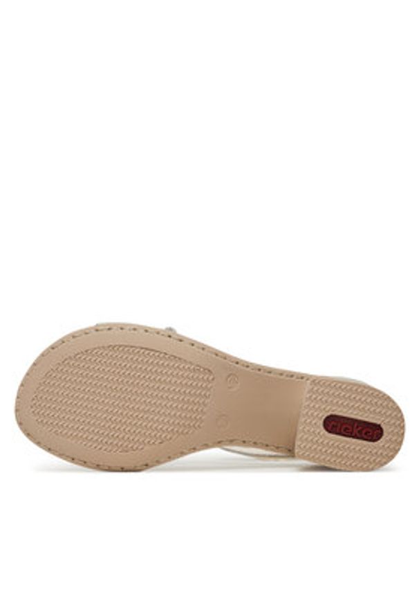 Rieker Sandały 64654-40 Czarny. Kolor: czarny. Materiał: materiał, syntetyk