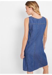 Sukienka dżinsowa w fasonie o linii litery A bonprix niebieski. Kolor: niebieski #5