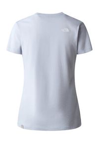 The North Face T-Shirt Easy NF0A4T1Q Błękitny Regular Fit. Kolor: niebieski. Materiał: bawełna