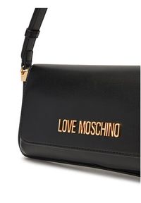 Love Moschino - LOVE MOSCHINO Torebka JC4058PP1NLO0000 Czarny. Kolor: czarny. Materiał: skórzane