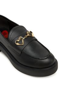 Love Moschino - LOVE MOSCHINO Loafersy JA10094G1NIA000038 Czarny. Kolor: czarny. Materiał: skóra #5