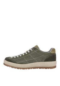 Buty turystyczne męskie LOMER BIO NATURALE FLAT. Kolor: zielony