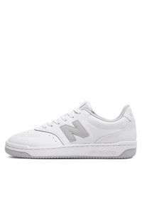 New Balance Sneakersy BB80GRY Biały. Kolor: biały. Materiał: skóra #4