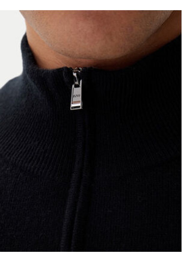 BOSS Sweter H-Hemarlo 50549984 Czarny Regular Fit. Kolor: czarny. Materiał: wełna
