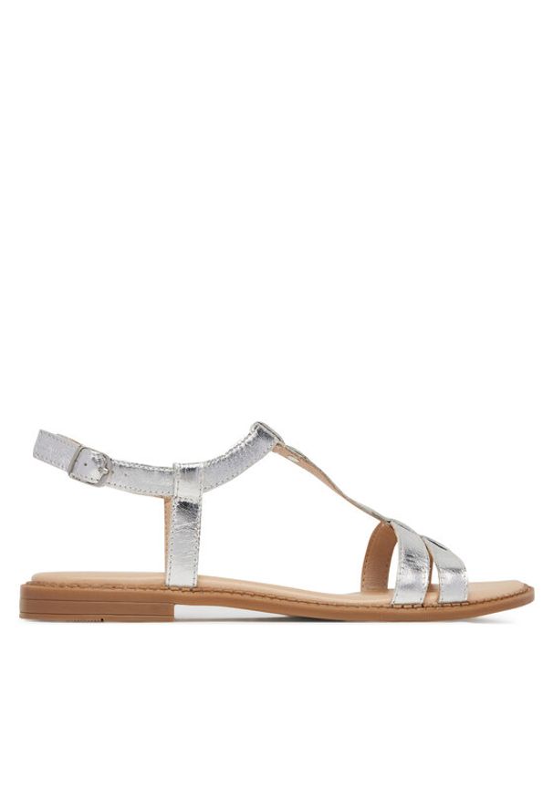Lasocki Sandały EST-AFIONA-10 Srebrny. Kolor: srebrny. Materiał: skóra