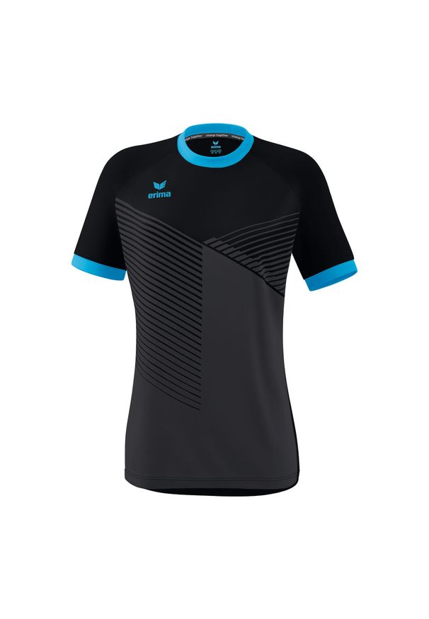 ERIMA - Damski jersey Erima Mantua. Kolor: niebieski, wielokolorowy, czarny. Materiał: jersey. Sport: kolarstwo