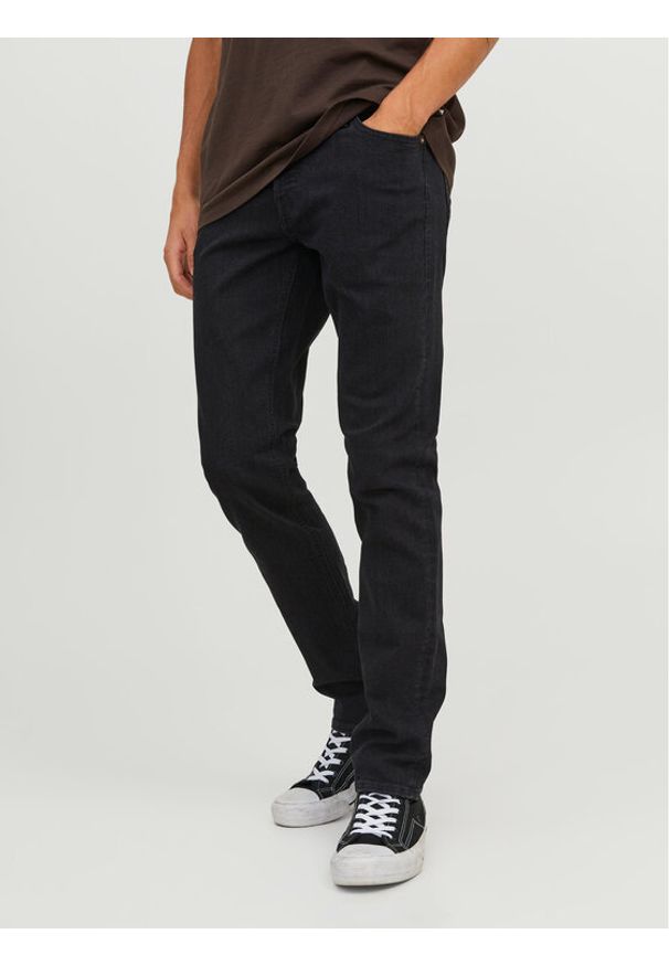 Jack & Jones Jeansy 12246949 Czarny Slim Fit. Kolor: czarny