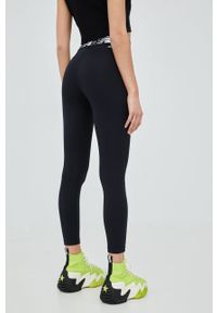 New Balance legginsy treningowe Relentless Crossover WP21177BK damskie kolor czarny z nadrukiem. Kolor: czarny. Materiał: skóra, materiał. Wzór: nadruk #3