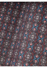 Pako Lorente - PAKO LORENTE – Bordowa poszetka w geometryczny wzór. Kolor: czerwony. Materiał: poliester. Wzór: geometria #3