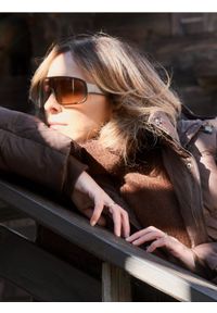 Reserved - Okulary przeciwsłoneczne - ciemnobrązowy. Kolor: brązowy #1