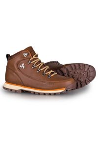 Skórzane buty męskie trekkingowe ciemny brąz Outback Bustagrip brązowe. Kolor: brązowy. Materiał: skóra #6